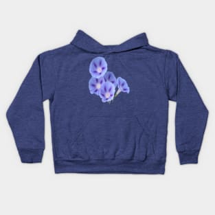 Convolvulus Bindweed Botanical Vector Art Kids Hoodie